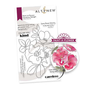 Paint-A-Flower: Carefree Delight Outline Stamp Set - Altenew