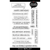 Inside Out: Happy Birthday Clear Stamps - Photoplay - PRE ORDER