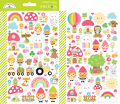 Over The Rainbow Mini Icon Stickers - Doodlebug