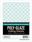Art Deco Poly-Glaze Foiling Sheets - Gina K Designs