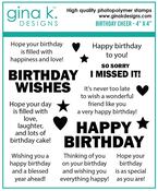 Birthday Cheer Stamp Set - Gina K Designs