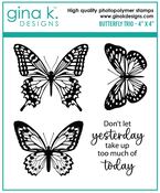 Butterfly Trio Stamp Set - Gina K Designs