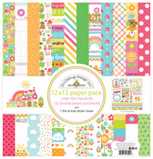 Over The Rainbow 12x12 Paper Pack - Doodlebug