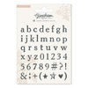 Gingham Garden Acrylic Alpha Stamp Set - Crate Paper