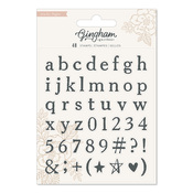 Gingham Garden Acrylic Alpha Stamp Set - Crate Paper - PRE ORDER