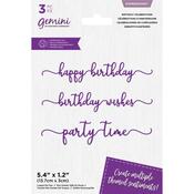 Birthday Celebrations Gemini Expressions Dies - Crafter's Companion