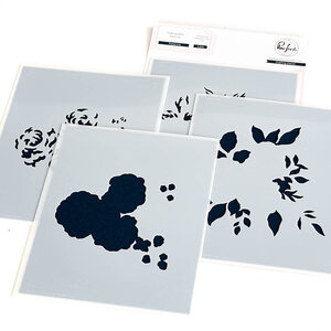 Floral Trio Stencil - Pinkfresh Studio