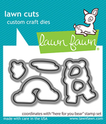 Here For You Bear Lawn Cuts - Lawn Fawn