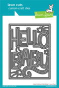 Giant Outlined Hello Baby Lawn Cuts - Lawn Fawn