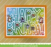 Giant Outlined Happy Birthday: Landscape Lawn Cuts - Lawn Fawn