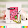 Sketched Carnation Coloring Stencil - Waffle Flower Crafts
