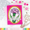 Sketched Carnation Coloring Stencil - Waffle Flower Crafts