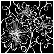 Tandled Flora 6x6 Stencil - The Crafters Workshop