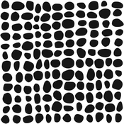 Pebble Grid 12x12 Stencil - The Crafters Workshop - PRE ORDER