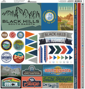 The Black Hills 12x12 Elements Sticker Sheet - Reminisce