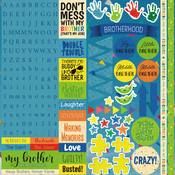 Brothers 12x12 Sticker Sheet - Reminisce