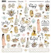 Honey & Bee 12x12 Sticker Sheet - Fancy Pants Designs
