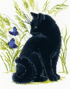Black Cat (10 Count) - RIOLIS Counted Cross Stitch Kit 9.5"X11.75"