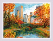 Central Park (14 Count) - RIOLIS Counted Cross Stitch Kit 15.75"X11.75"
