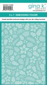 Holiday Flora Embossing Folder - Gina K Designs