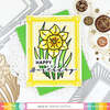 Sketched Daffodil Matching Die - Waffle Flower Crafts