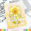 Sketched Daffodil Coloring Stencil - Waffle Flower Crafts