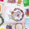 Rainbow Daisies Stamp - Pinkfresh Studio
