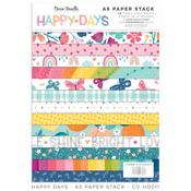 Happy Days A5 Paper Stack - Cocoa Vanilla Studio
