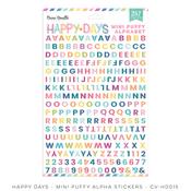 Happy Days Mini Puffy Alphabet Stickers - Cocoa Vanilla Studio
