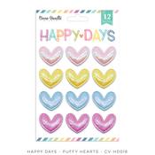 Happy Days Puffy Hearts - Cocoa Vanilla Studio