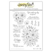 Daisy Layers Bouquet Stamp Set - Honey Bee Stamps