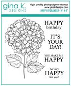 Happy Hydranga Clear Stamps - Gina K Designs