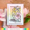 Sketched Sweet Pea Coloring Stencil - Waffle Flower Crafts