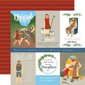 Multi Journaling Cards Paper - Bible Stories: David And Goliath - Echo Park