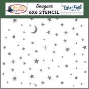 Magical Night Sky Stencil - Wizards And Company - Echo Park
