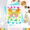 Gilded Butterfly Coloring Stencil - Waffle Flower Stamps
