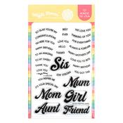For the Ladies Sentiments Stamp Set - Waffle Flower Crafts