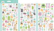 Pretty Kitty Mini Icon Stickers - Doodlebug