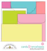Pretty Kitty Cards & Envelopes - Doodlebug