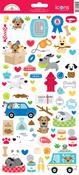 Doggone Cute Icon Stickers - Doodlebug