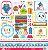 Doggone Cute This & That Sticker Sheet - Doodlebug