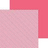 Cherry Candy Stripe & Sprinkles Petite Print Paper - Doodlebug