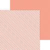 Coral Candy Stripe & Sprinkles Petite Print Paper - Doodlebug