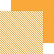Tangerine Candy Stripe & Sprinkles Petite Print Paper - Doodlebug