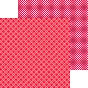 Ladybug Plaid Polka Dot Petite Print Paper - Doodlebug