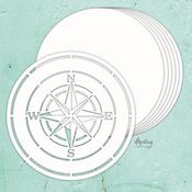 Compass 8x8 Chipboard Album Base - Mintay Chippies - Mintay Papers - PRE ORDER