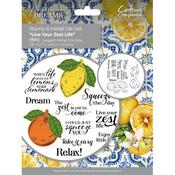 Live Your Zest Life  Stamp & Die - Mediterranean Dreams - Crafter's Companion