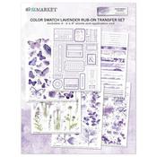 Color Swatch Lavender Rub-On Transfer Set - 49 and Market 