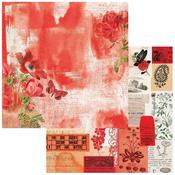 Floral Blaze Paper - Spectrum Gardenia - 49 And Market 