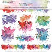 Butterfly Flight 12x12 Rub-On Sheet - Spectrum Gardenia - 49 And Market 